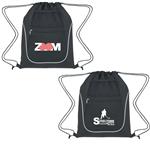 JH3053 Drawstring Sports Pack With Dual Pockets And Custom Imprint